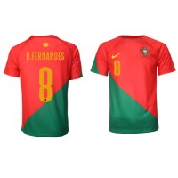 Moški Nogometni dresi Portugalska Bruno Fernandes #8 Domači SP 2022 Kratek Rokav